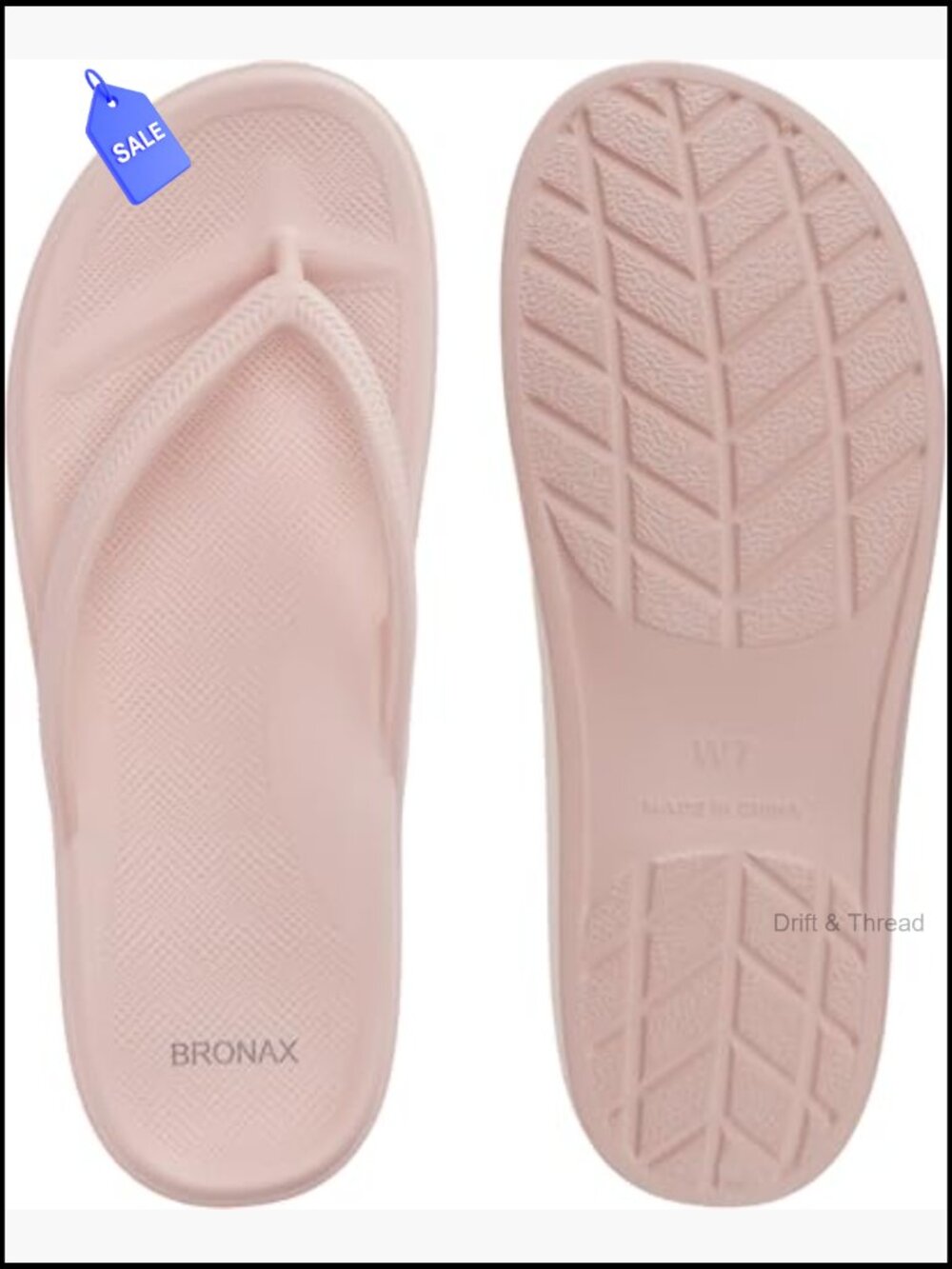 Arch Support Flip Flops - Orthotic Thong Sandals for Plantar Fasciitis Relief - Picture 3 of 7